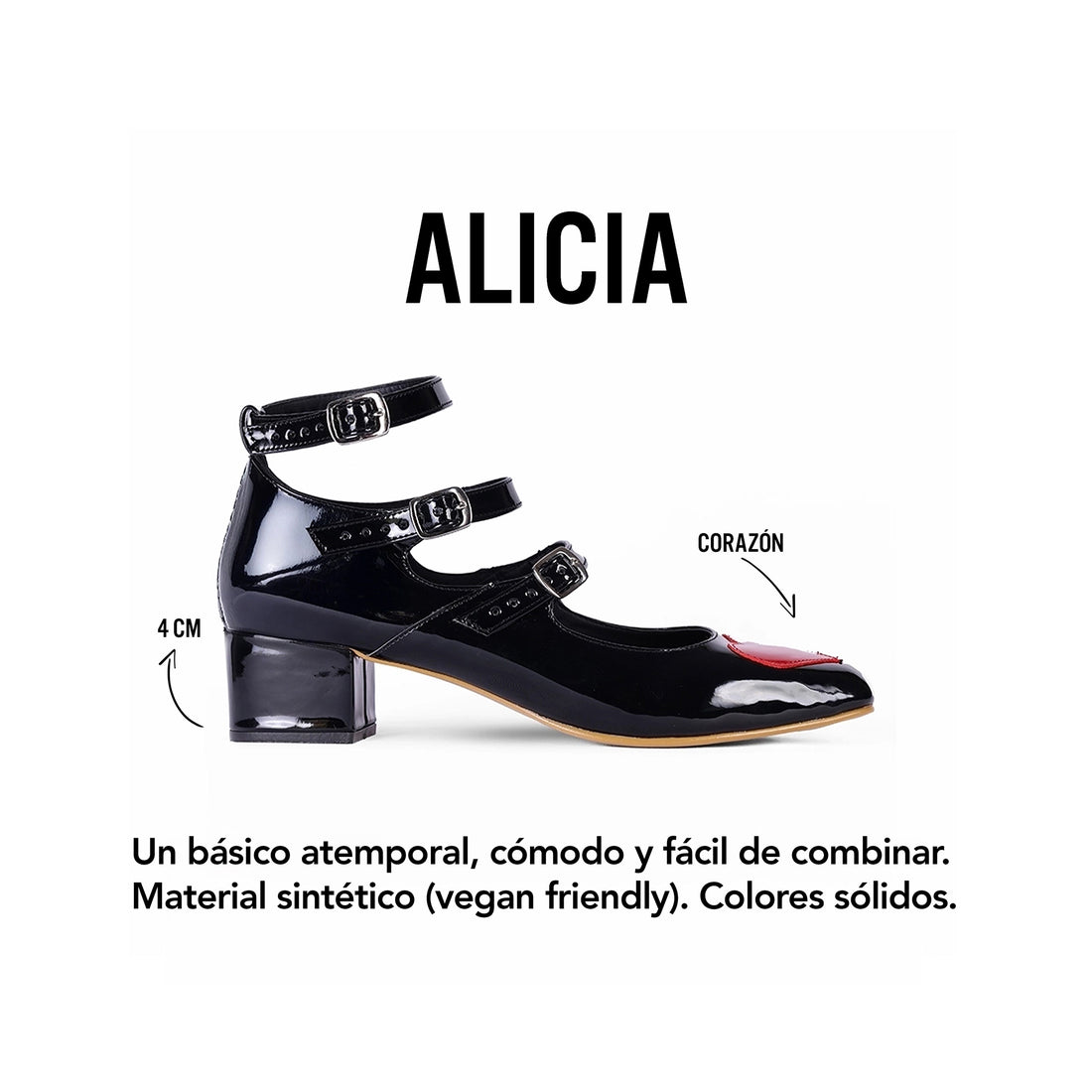 Alicia corazón rojo